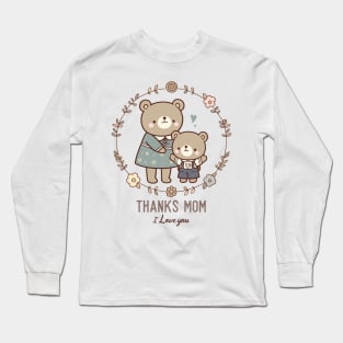 Mom bear love Long Sleeve T-Shirt